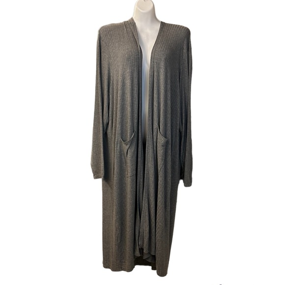 torrid Other - Torrid Grey Sleep Maxi Robe with Hoodie Size 3/4